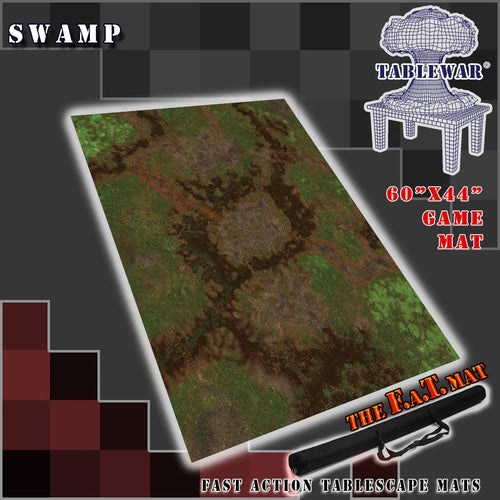 60x44" 'Swamp' F.A.T. Mat Battle Gaming Mat - Out of Play
