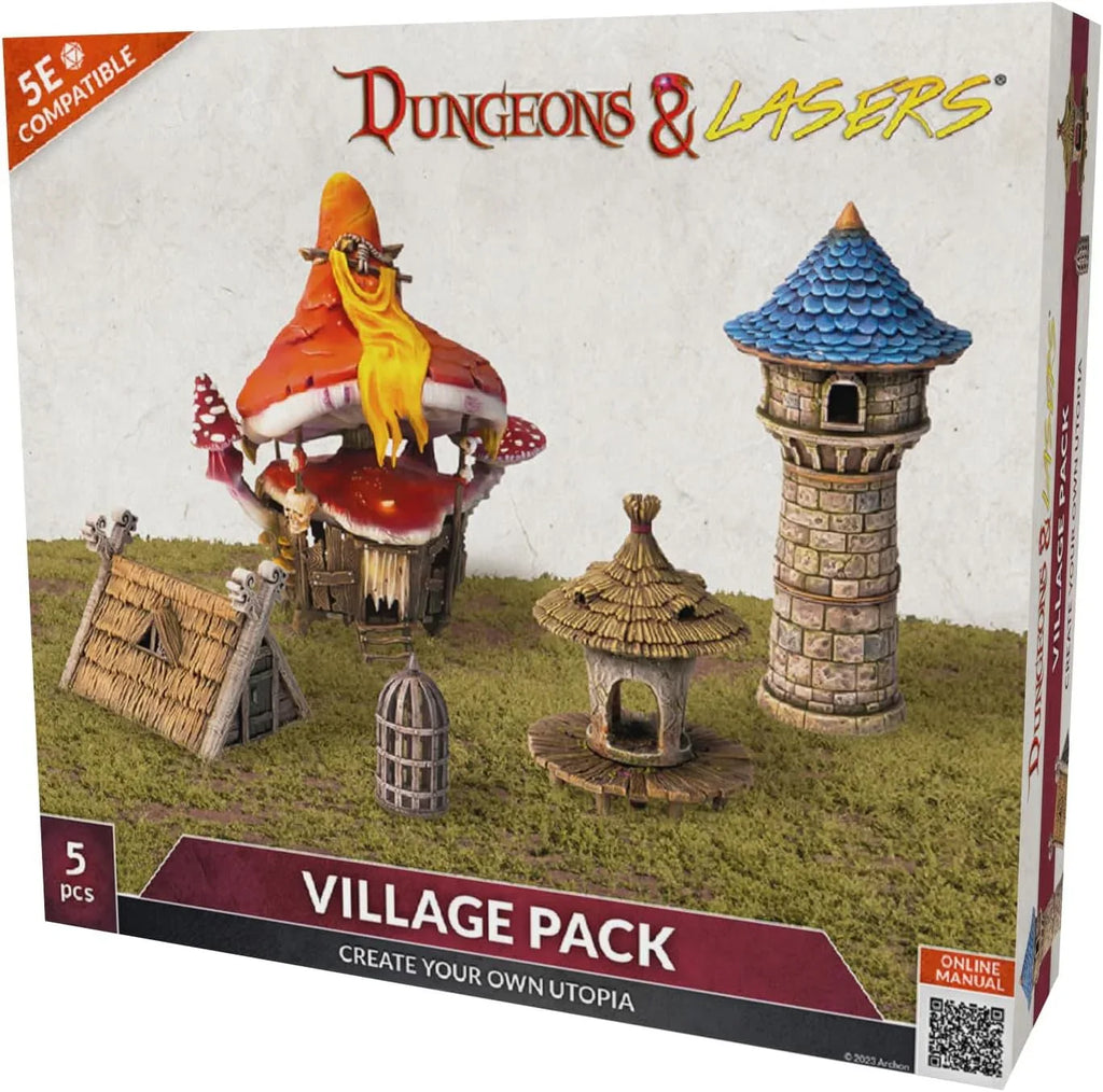 Dungeons & Lasers: Village Pack - Out of Play