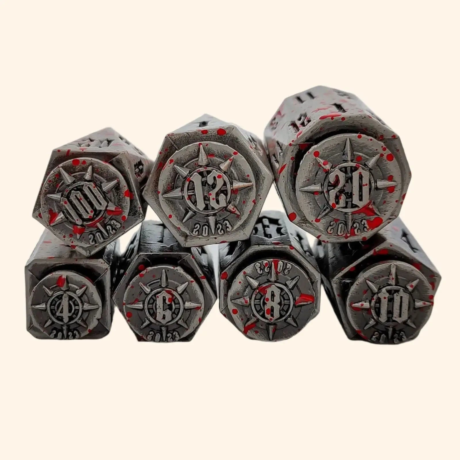 7Pcs Bullet Dice Set - Out of Play Board Game Accessories