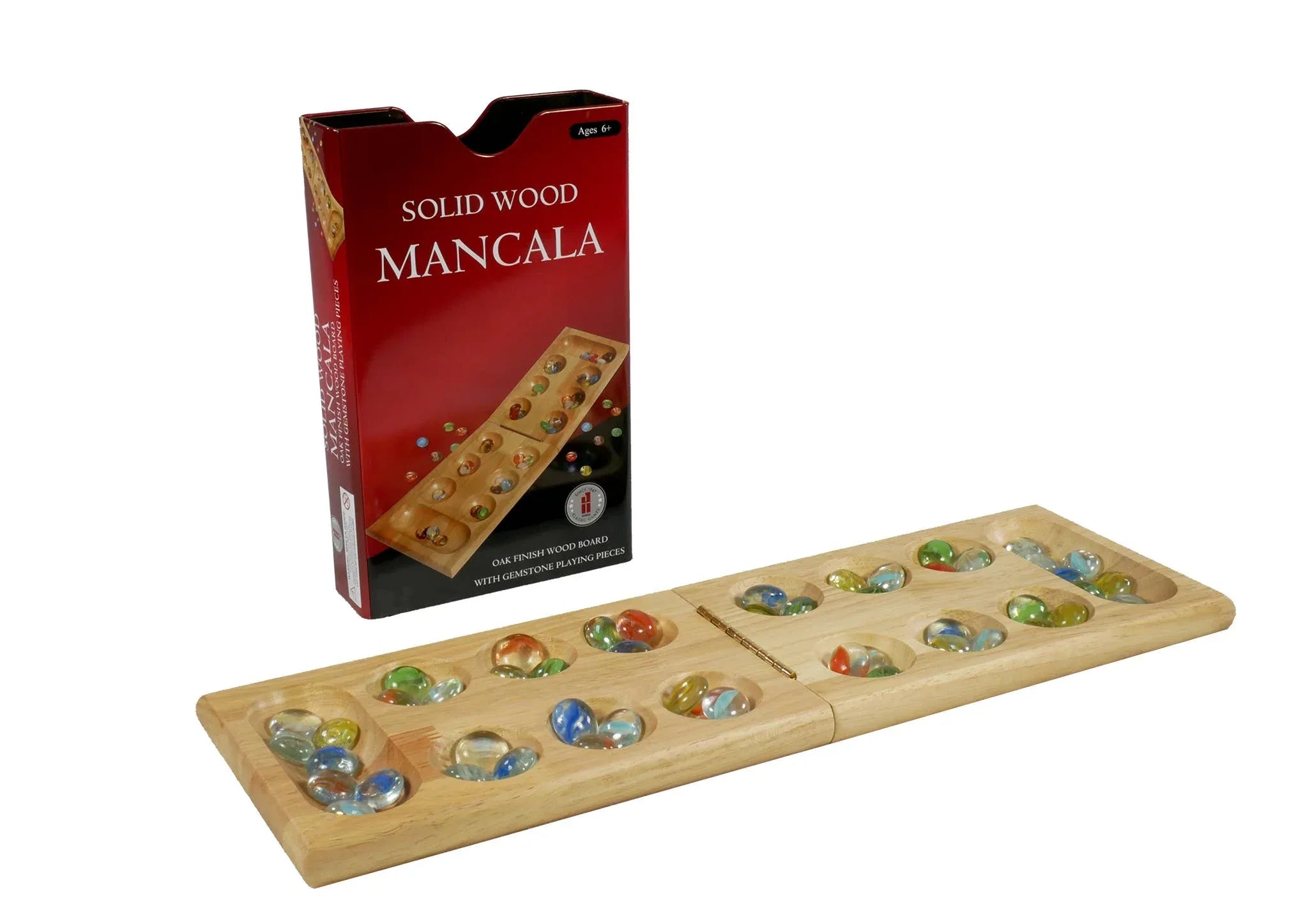 Wood Folding Mancala in Tin Case - Out of Play