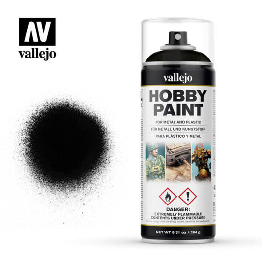 Vallejo - Primer: Hobby Paint- Basic- Aerosol- White, 400 ml. PunkOuter Games