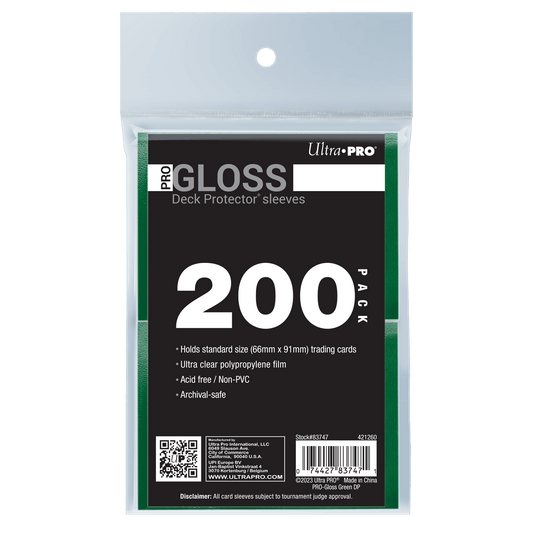 PRO-Gloss Standard Deck Protector Sleeves Bundle (200ct) Ultra PRO International