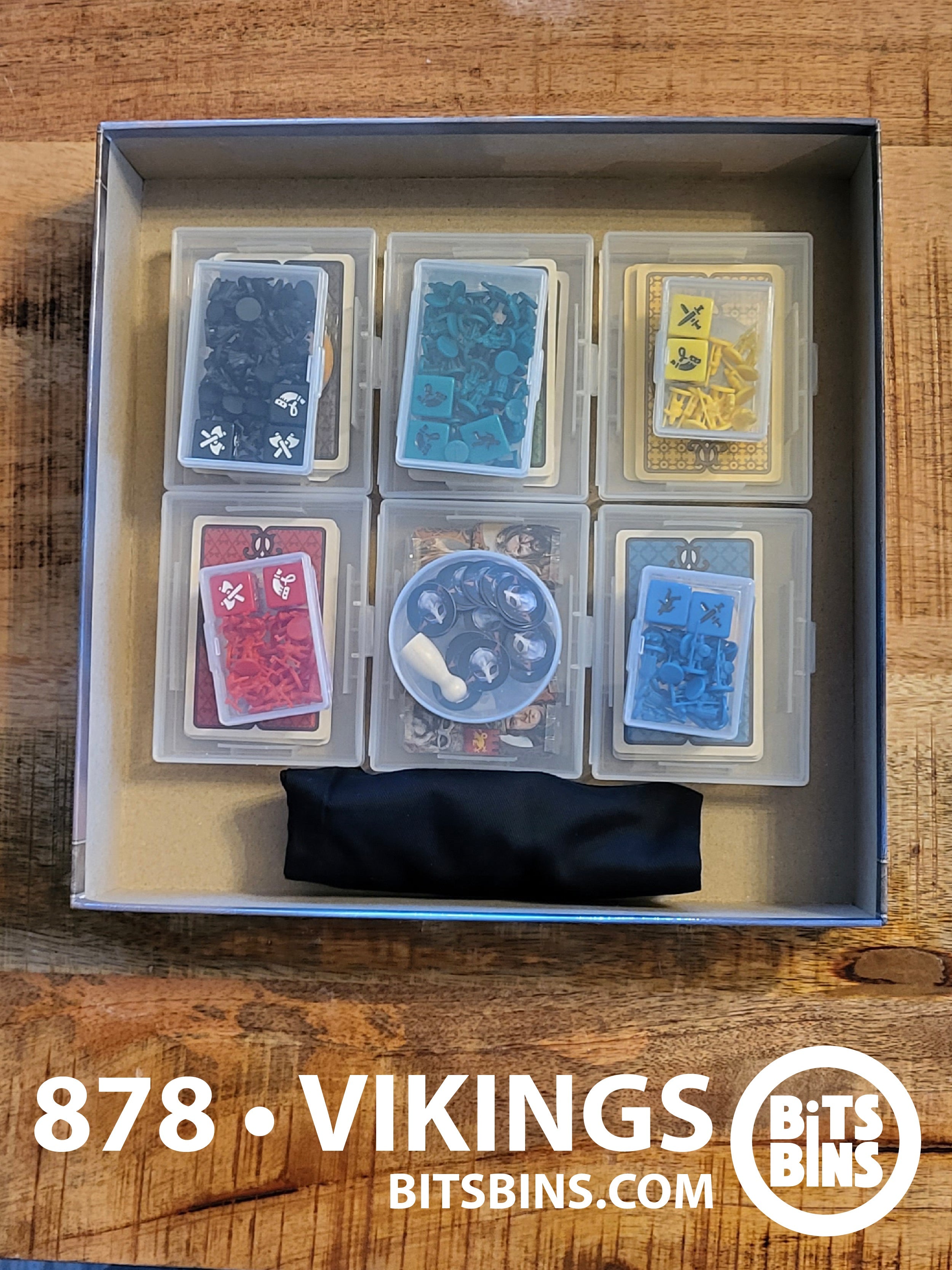 Bitsbins 878•Vikings - 1 Pod, 3 Mini, 2 Original, 6 Card Boxes - Out of Play