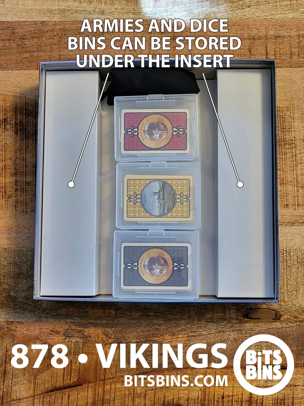 Bitsbins 878•Vikings - 1 Pod, 3 Mini, 2 Original, 6 Card Boxes - Out of Play