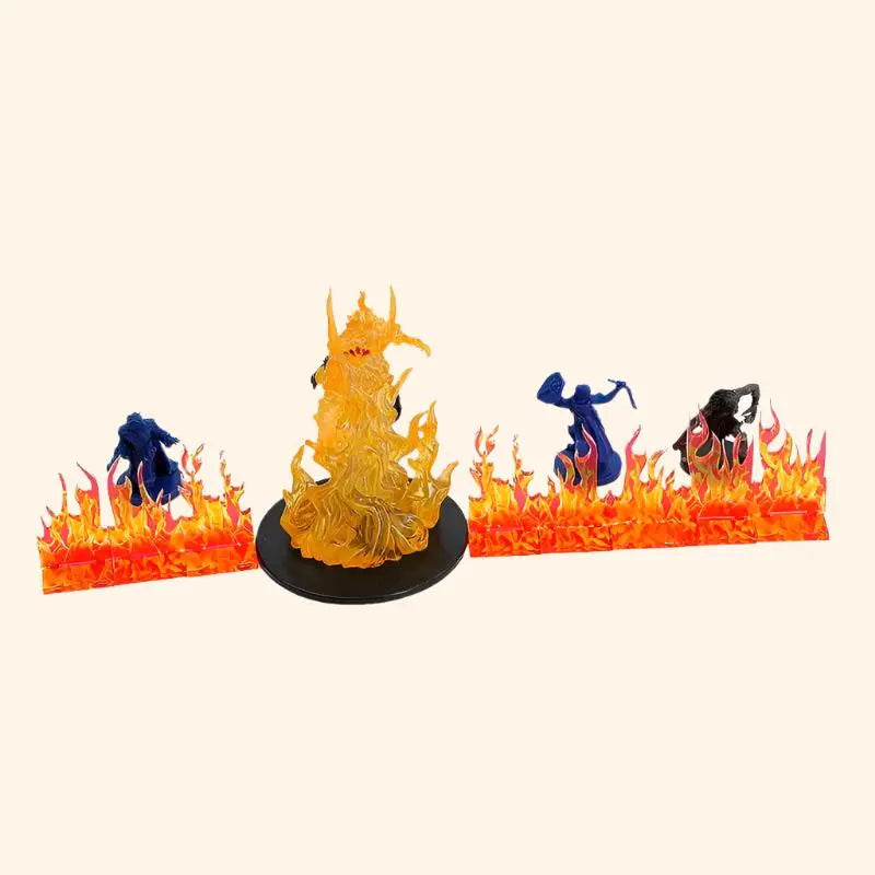 8Pc Wall of Fire Miniature - Out of Play Board Game Accessories