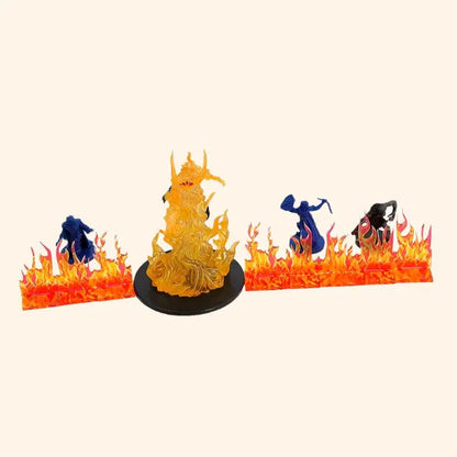 8Pc Wall of Fire Miniature - Out of Play Board Game Accessories