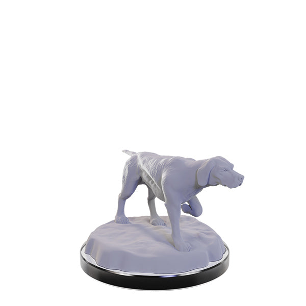 WizKids Deep Cuts Unpainted Miniatures: Dog Companions - Out of Play