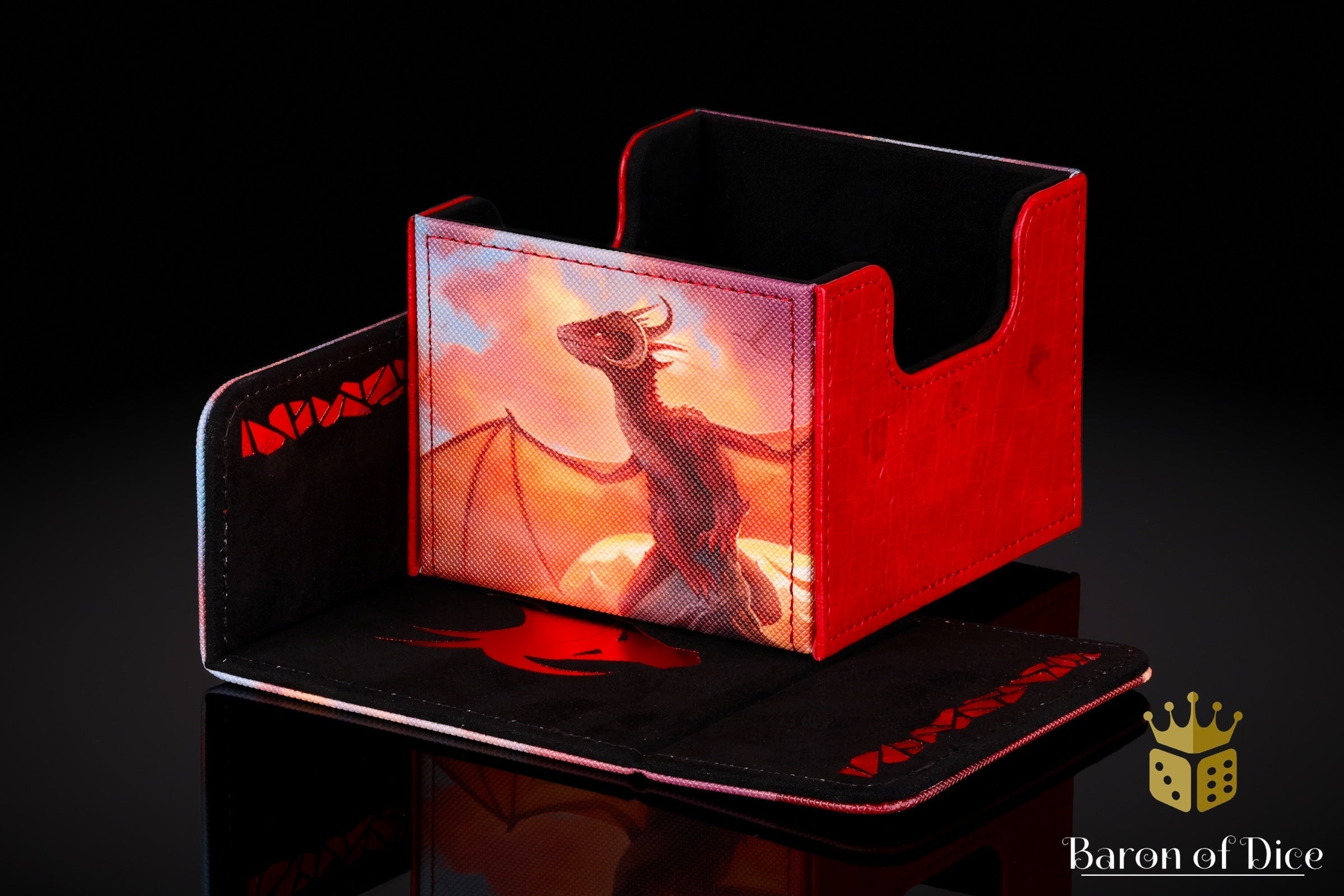 Red Dragon - 100+ XL Deck Box - Out of Play