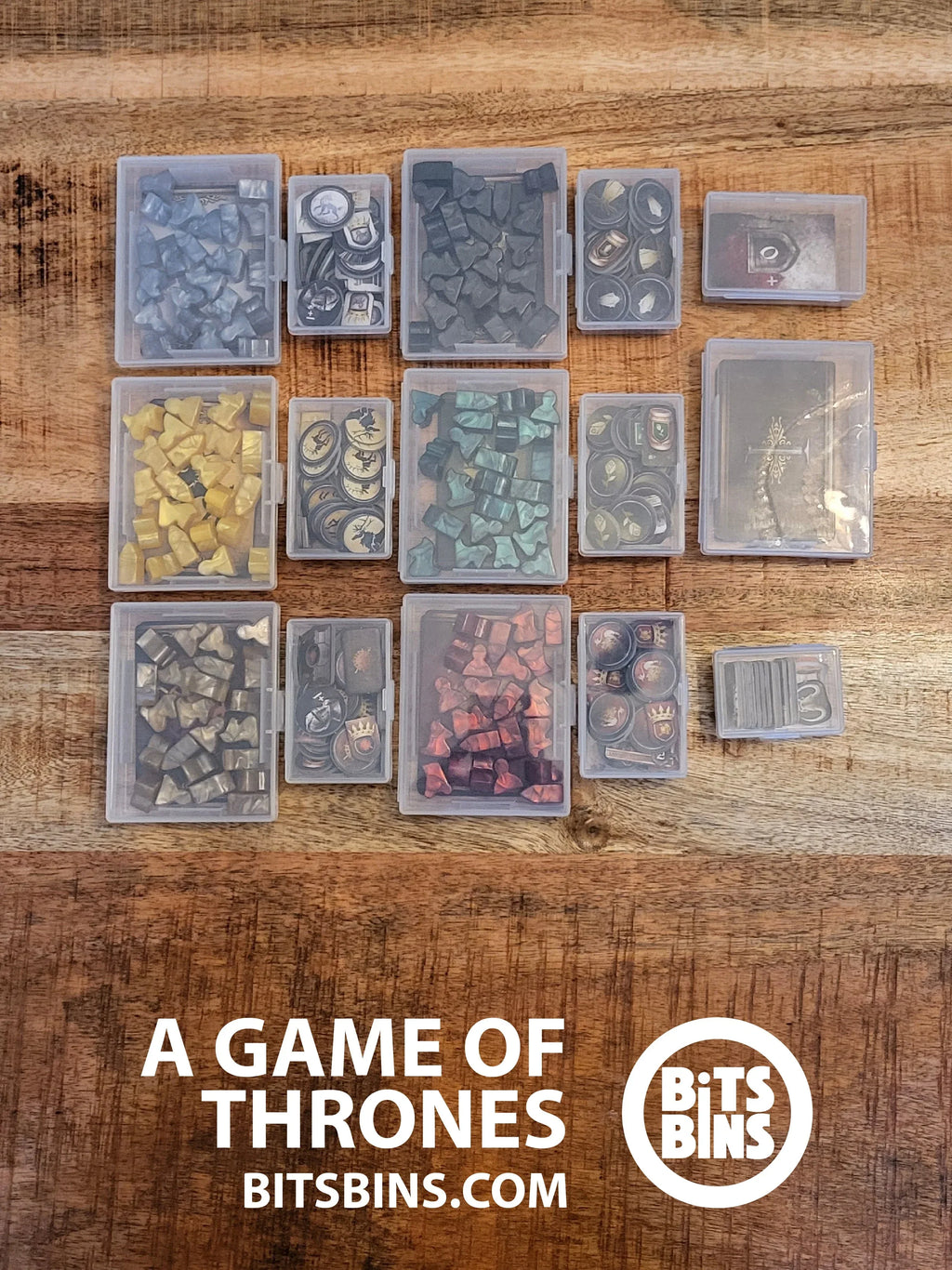 Bitsbins A Game of Thrones - 1 Mini, 7 Originals, 7 Card Boxes - Out of Play