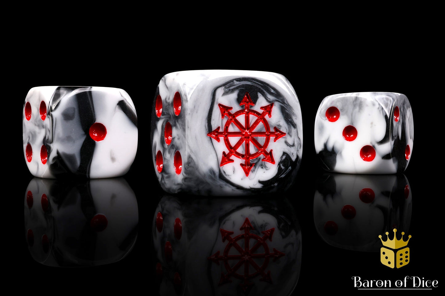 Chaos Demon Dice - Marbled - Out of Play