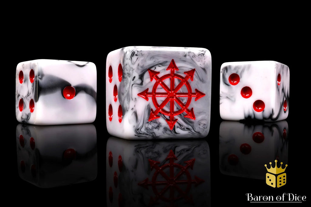 Chaos Demon Dice - Marbled - Out of Play