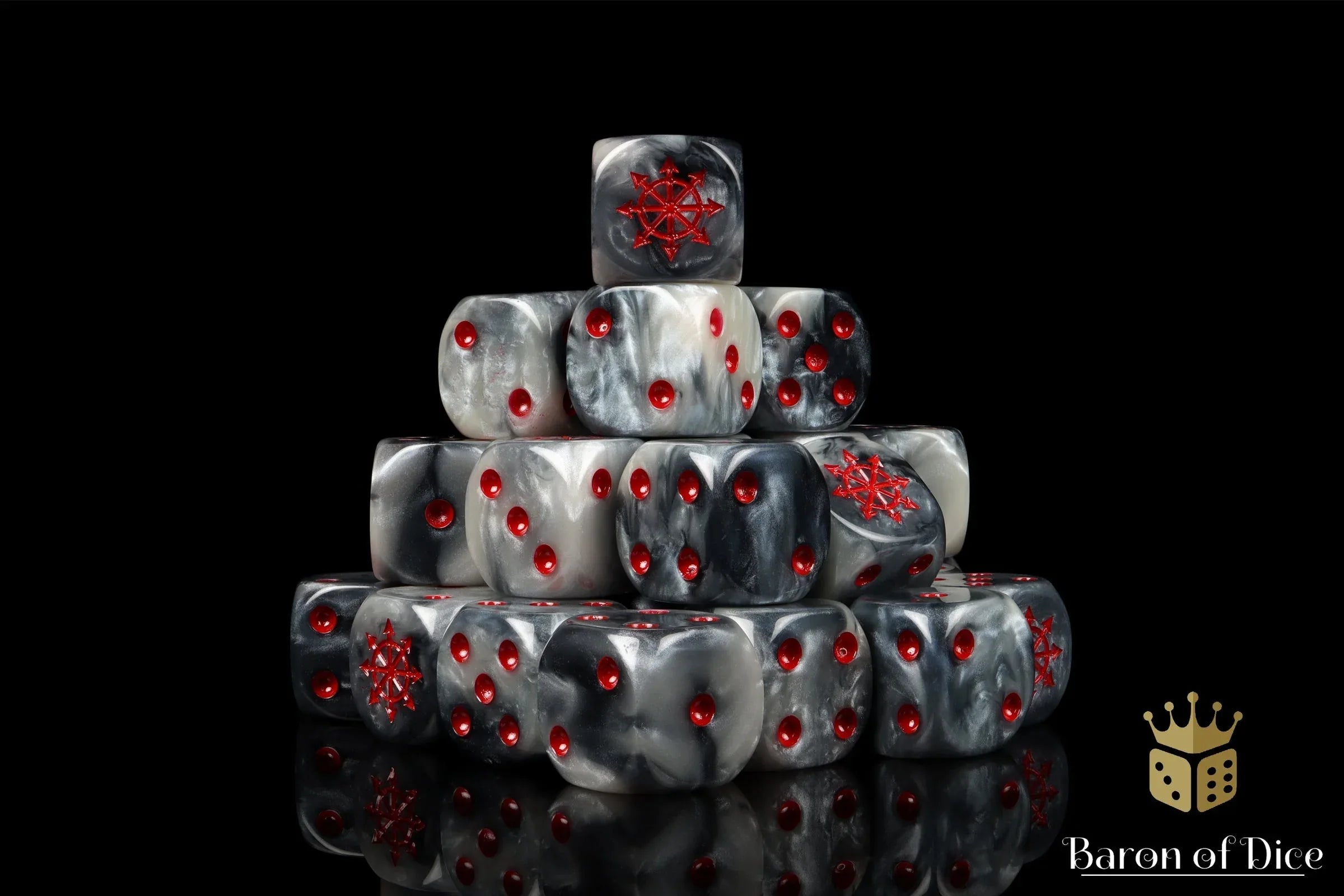 Chaos Demon Dice - Red Star - Out of Play