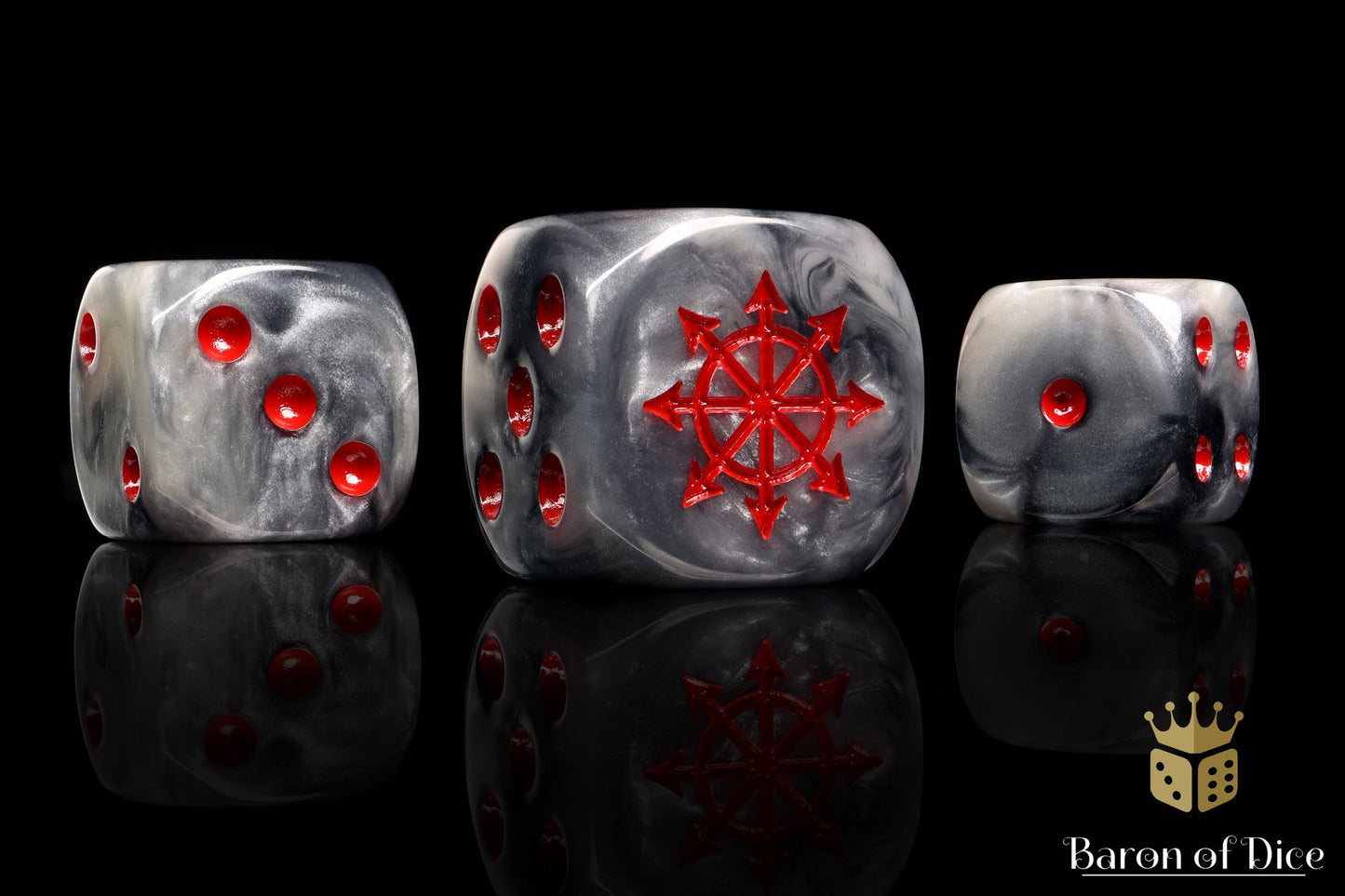 Chaos Demon Dice - Red Star - Out of Play