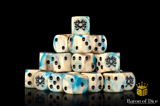 Necromantic Skeleton Rune Dice - Out of Play