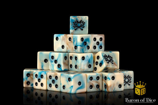Necromantic Skeleton Rune Dice - Out of Play