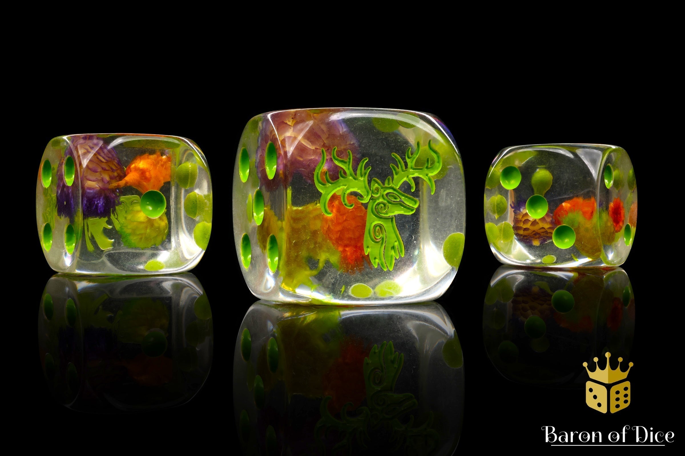 Forest Stag Dice - Flower Buds - Out of Play