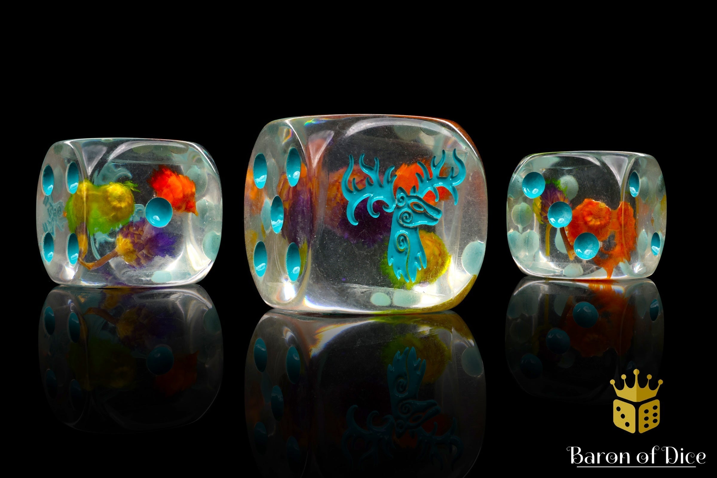 Forest Stag Dice - Flower Buds - Out of Play