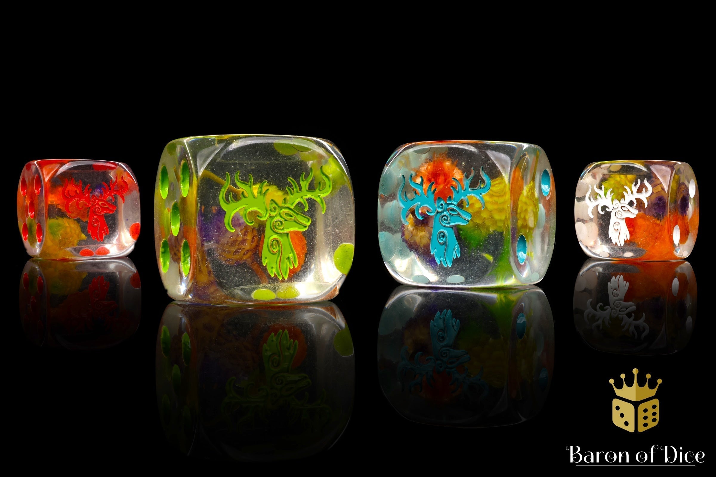 Forest Stag Dice - Flower Buds - Out of Play