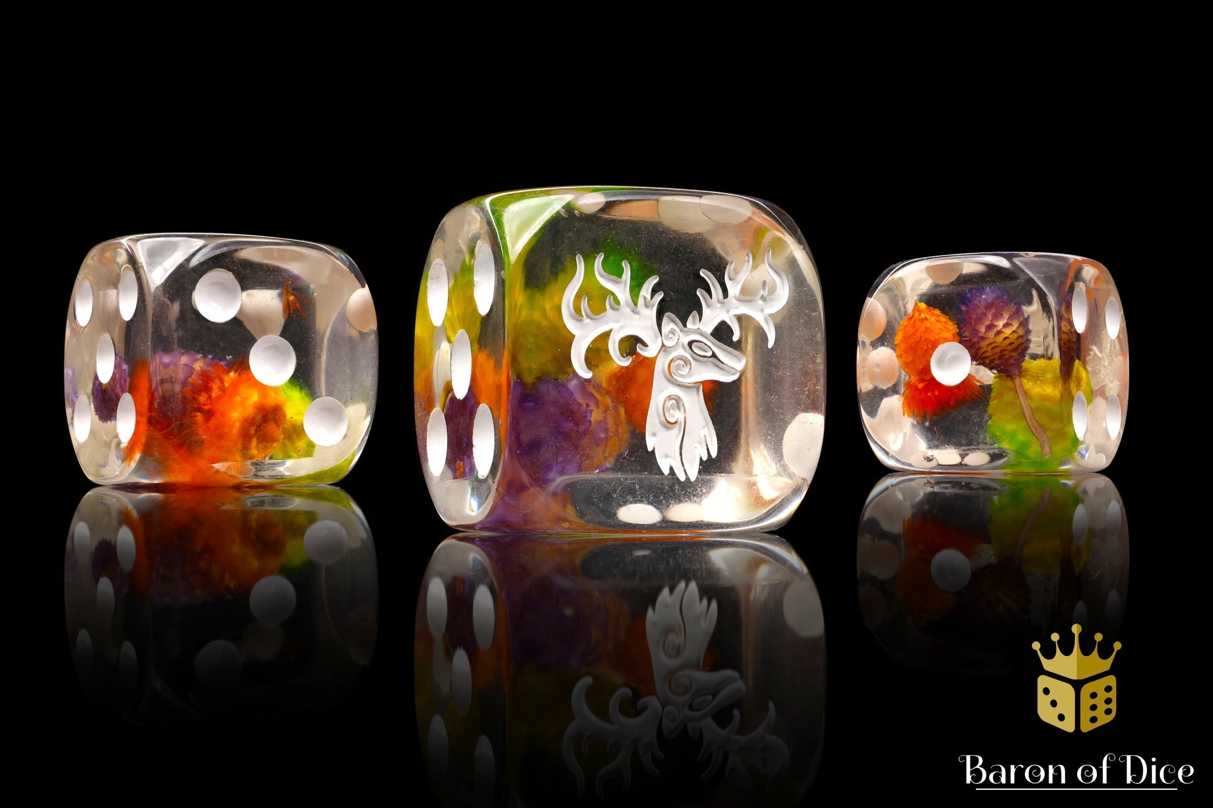 Forest Stag Dice - Flower Buds - Out of Play