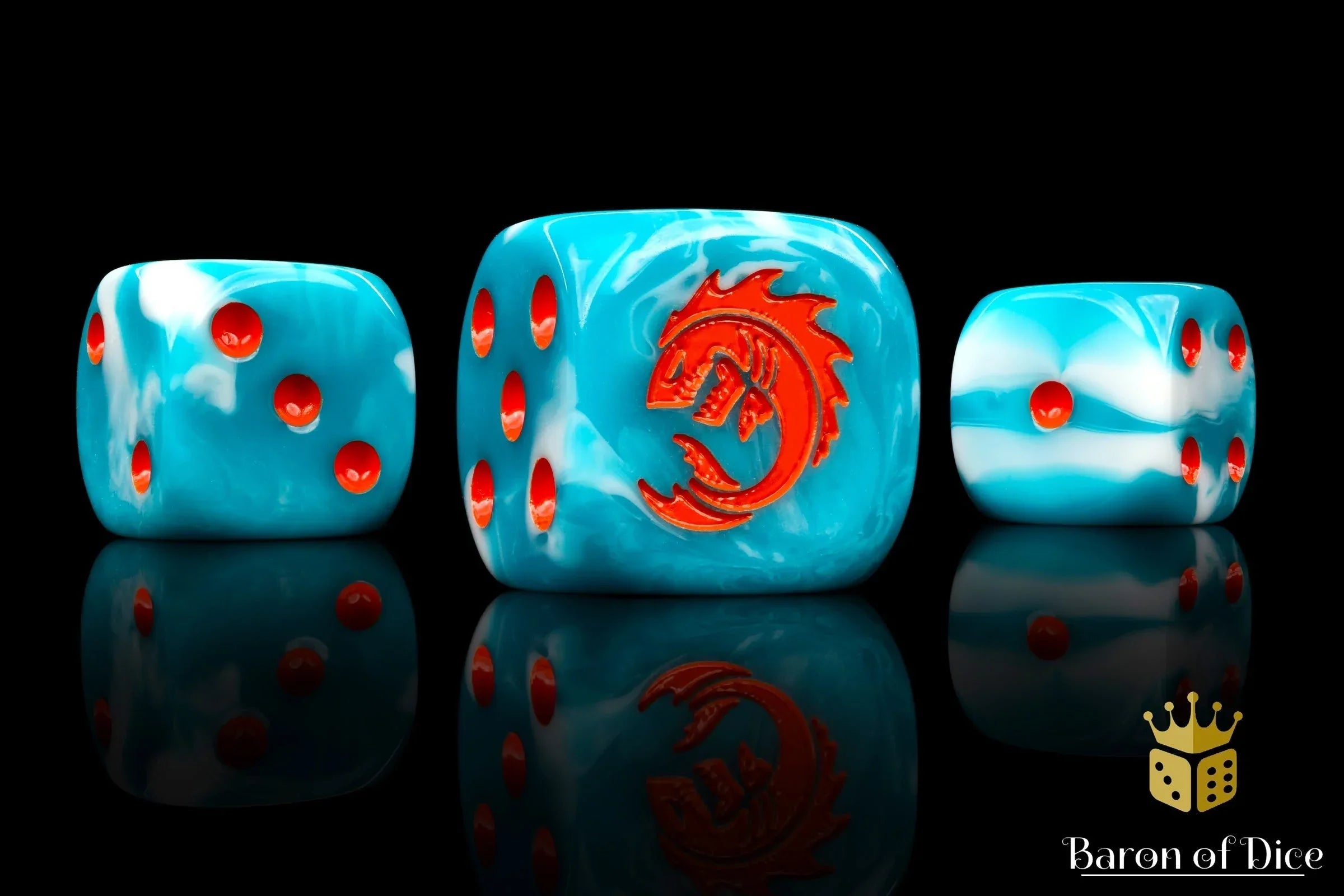 Sea Monsters Dice - Orange - Out of Play