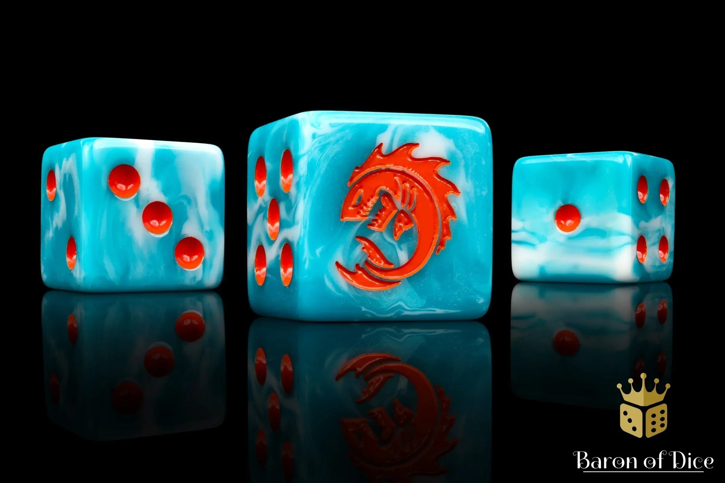 Sea Monsters Dice - Orange - Out of Play
