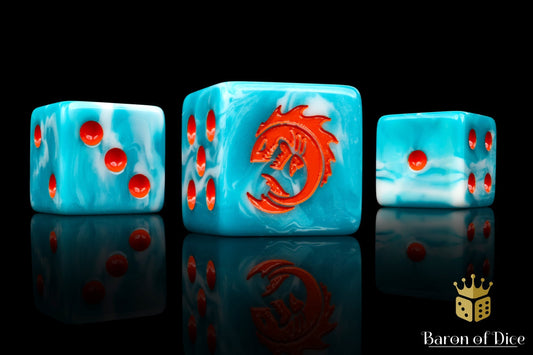 Sea Monsters Dice - Orange - Out of Play