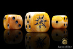 Lightning Hammer Dice - Golden Hues - Out of Play