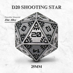 Space Dice Meteor Runestones™ - 25mm D20 - Shooting Star - Out of Play