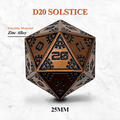 Space Dice Meteor Runestones™ - 25mm D20 - Solstice - Out of Play