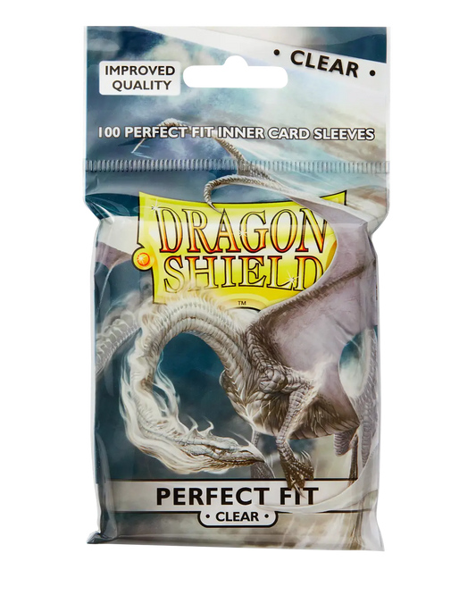 Dragon Shield: Standard Size 100ct Inner Sleeves - Perfect Fit (Clear 'Sanctus') PunkOuter Games