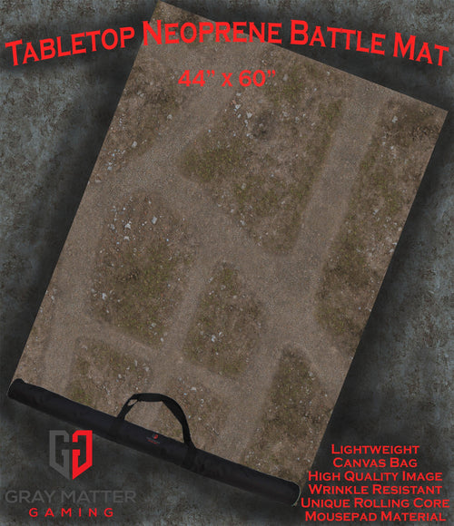 Abandoned Town - Neoprene Battle Mat with Bag - Out of Play