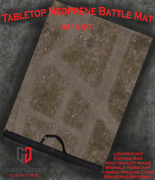 Abandoned Town - Neoprene Battle Mat - Baron of Dice