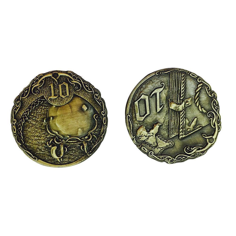 Adventure Coins – Elven Metal Coins Elf Set of 10 - Out of Play