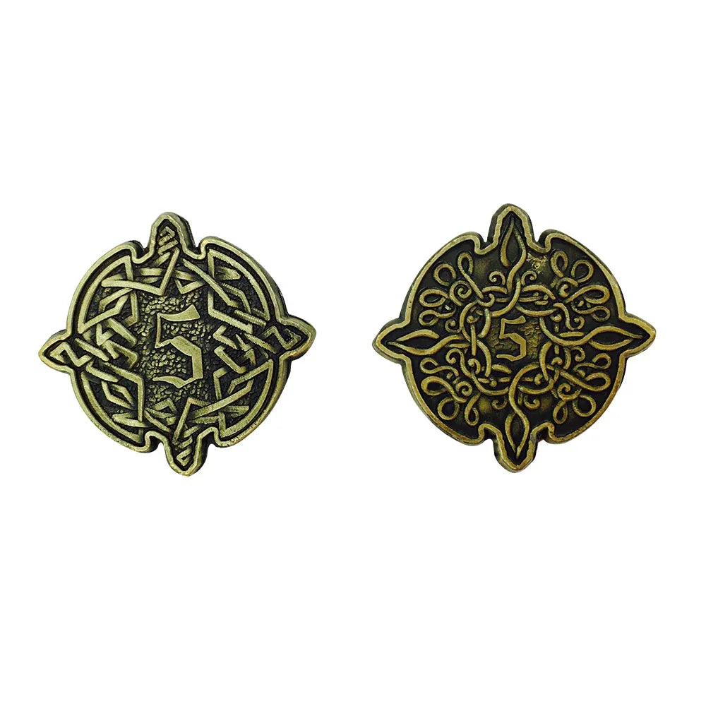 Adventure Coins – Elven Metal Coins Elf Set of 10 - Out of Play