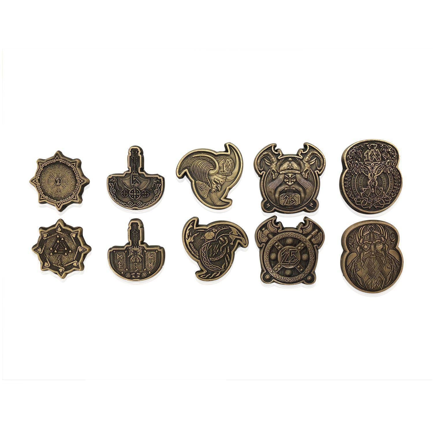 Adventure Coins - Norse Metal Coins Set of 10 - Out of Play