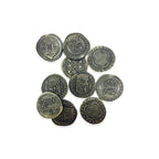 Adventure Coins – Pirate Doubloon Metal Coins Variety Pack Set of 10 Historical - Out of Play