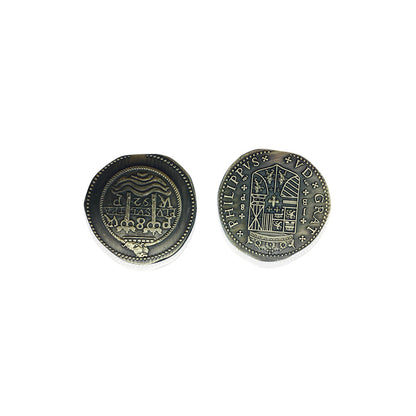 Adventure Coins – Pirate Doubloon Metal Coins Variety Pack Set of 10 Historical - Out of Play