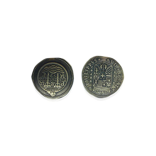 Adventure Coins – Pirate Doubloon Metal Coins Variety Pack Set of 10 Historical - Out of Play