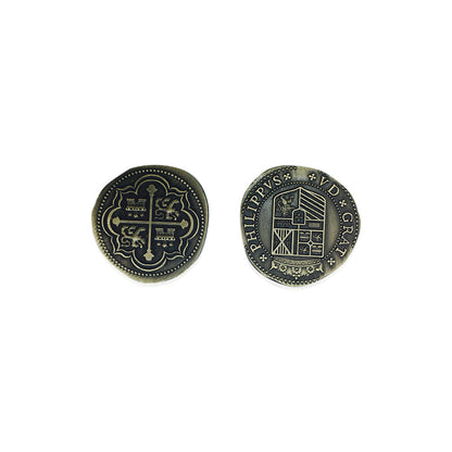 Adventure Coins – Pirate Doubloon Metal Coins Variety Pack Set of 10 Historical - Out of Play