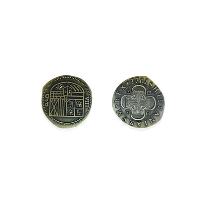 Adventure Coins – Pirate Doubloon Metal Coins Variety Pack Set of 10 Historical - Out of Play