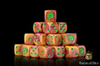 Alien Dice - Orange & Green - Out of Play