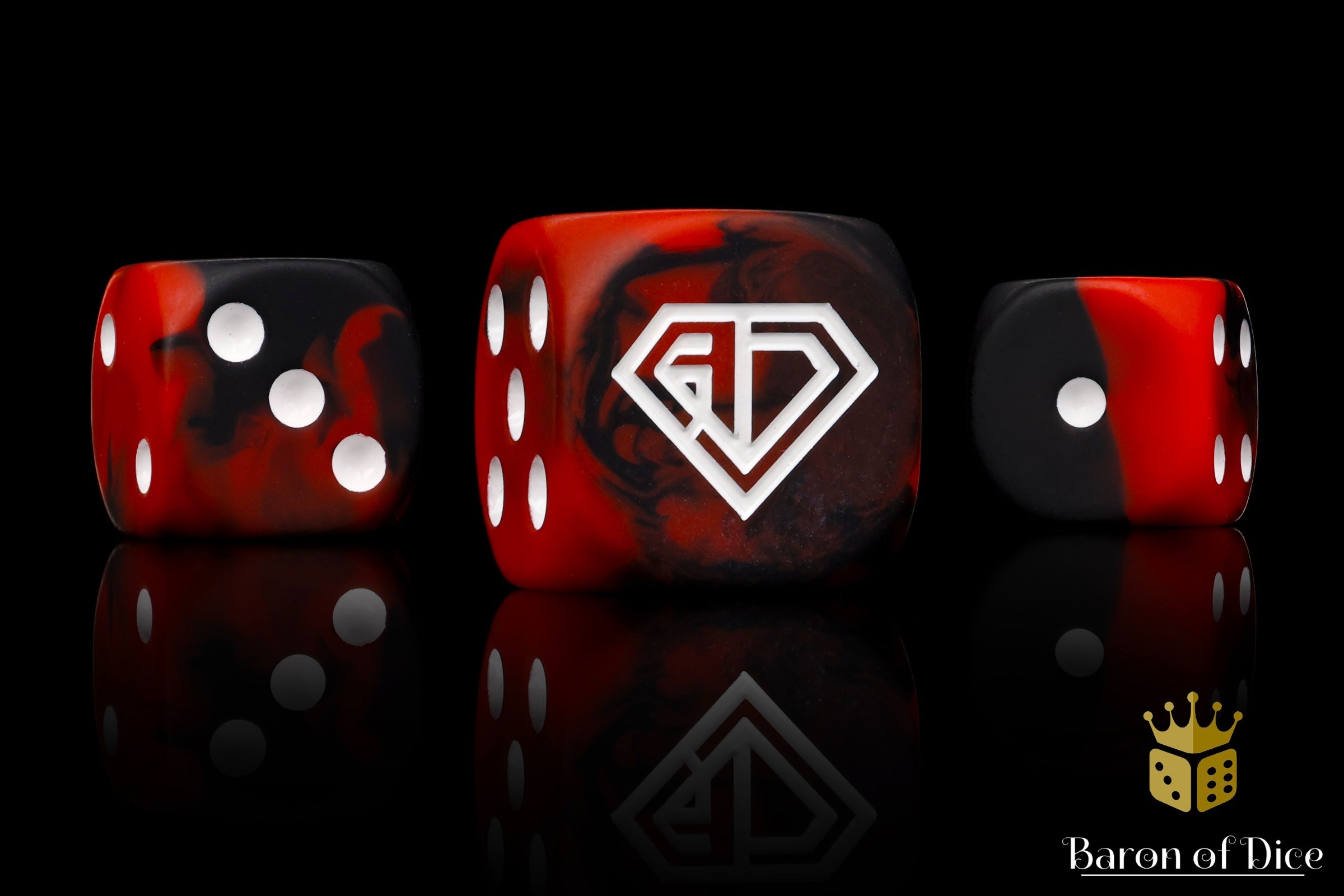 Angry Joe Show Official Dice - Red - Out of Play