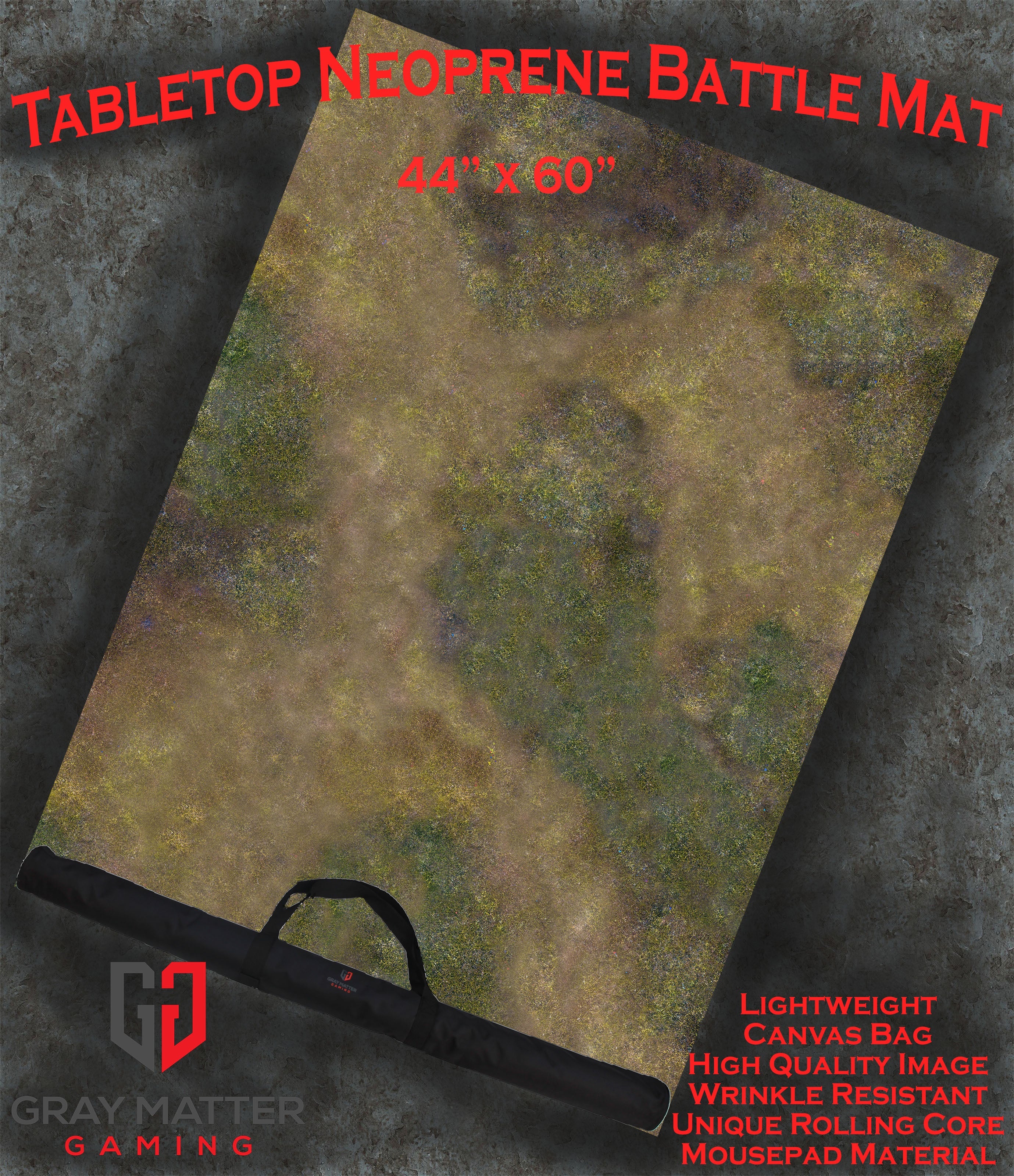 Autumn Prairie - Neoprene Battle Mat with Bag