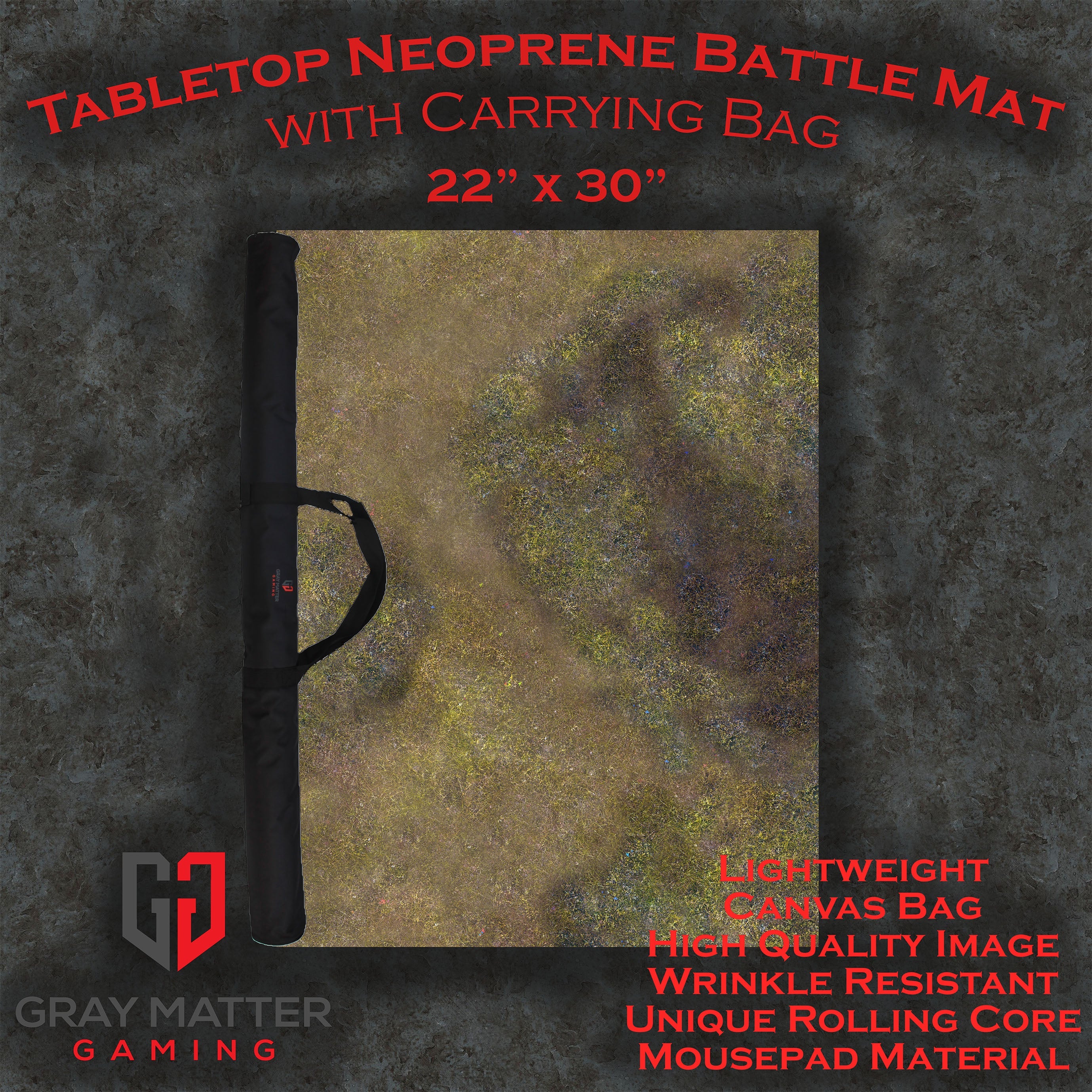 Autumn Prairie - Neoprene Battle Mat with Bag