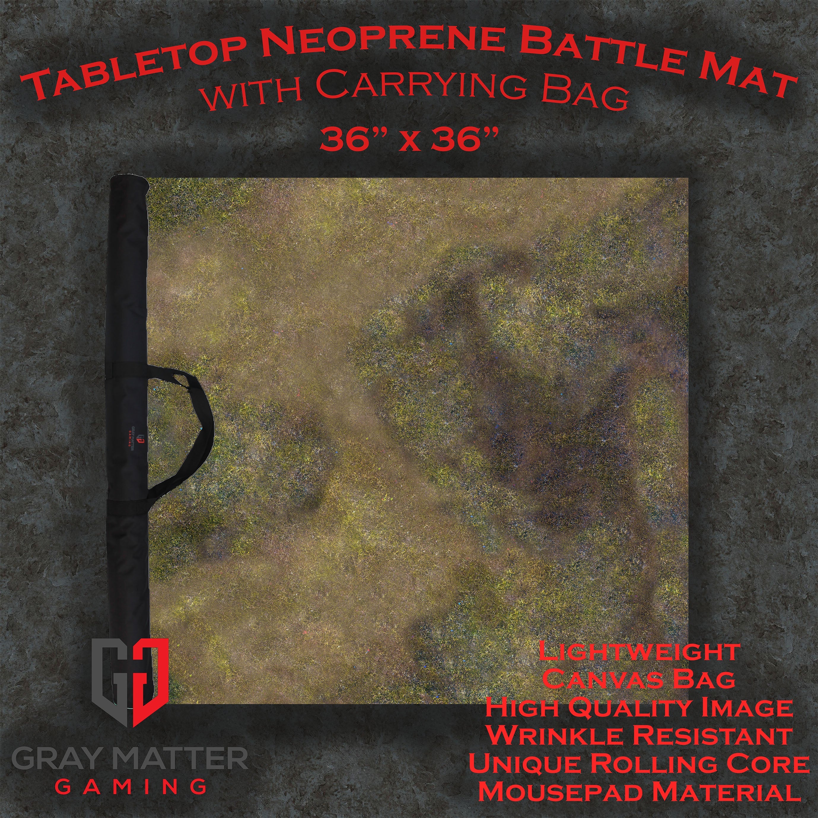 Autumn Prairie - Neoprene Battle Mat with Bag