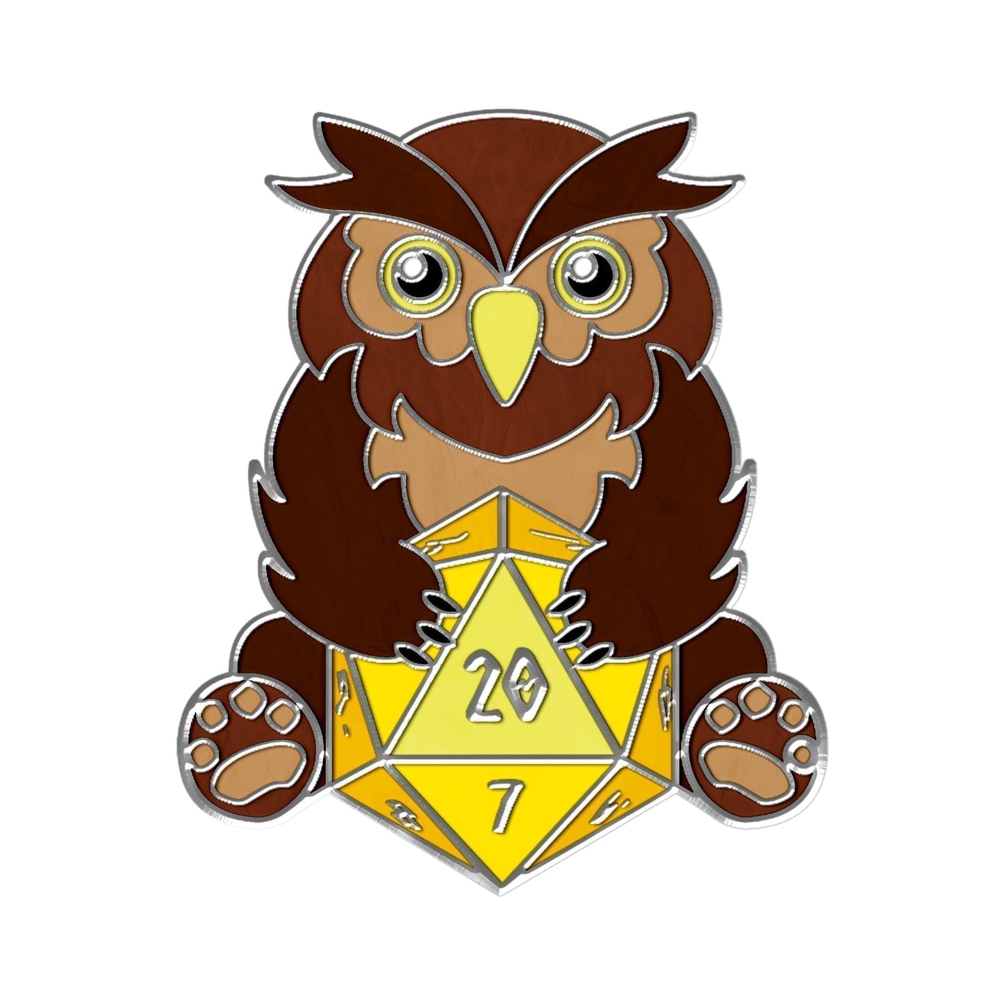 Bear - Hard Enamel Adventure Dice Pin Metal by Norse Foundry