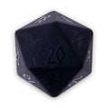 Black Obsidian - Raised Boulder® 30mm Gemstone Dice - Out of Play