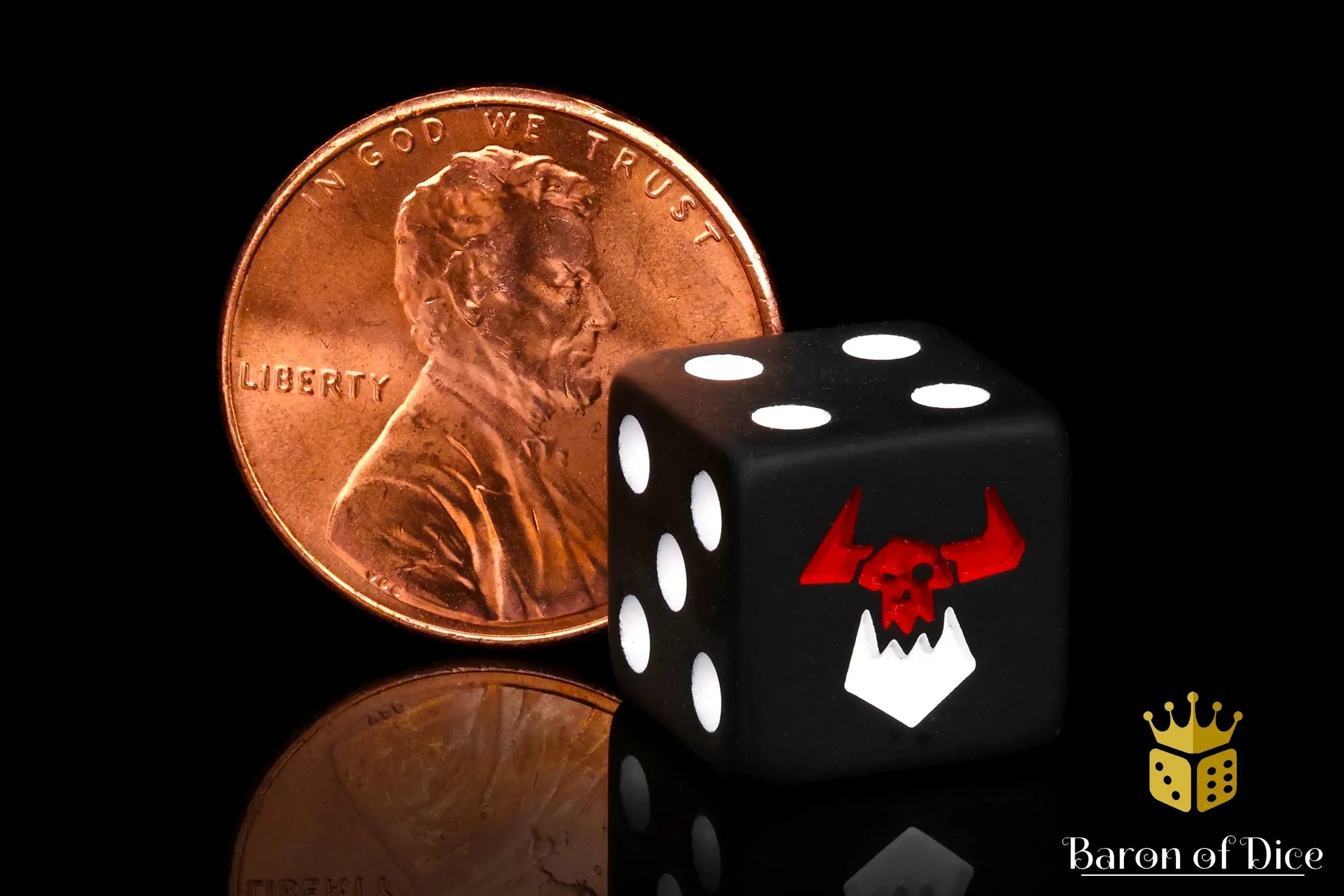 Black Orcs Dice - Out of Play