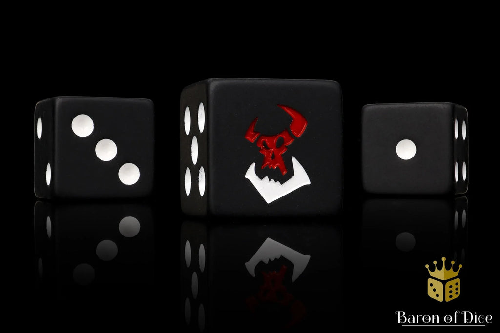 Black Orcs Dice - Out of Play