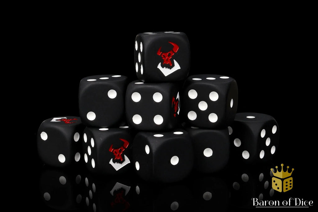 Black Orcs Dice - Out of Play